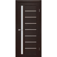 Дверь межкомнатная Дубрава Сибирь Форет ВЕРТИКАЛЬ Орех темный, зеркало